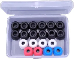 10 Pairs 20Pcs Memory Foam Earbuds Tips Blocking Out Ambient Noise Replacement for 4.5-5.5mm Earphone with Storage Box
