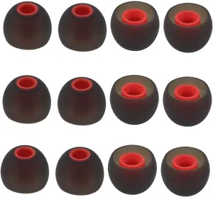 12PCS Replacement Ear Tips Earbuds Eartips Eargels Earpads Silicone Buds for Senso, TOZO, Sony & Other Inner Hole 3.8mm in-Ear Headphones [M]