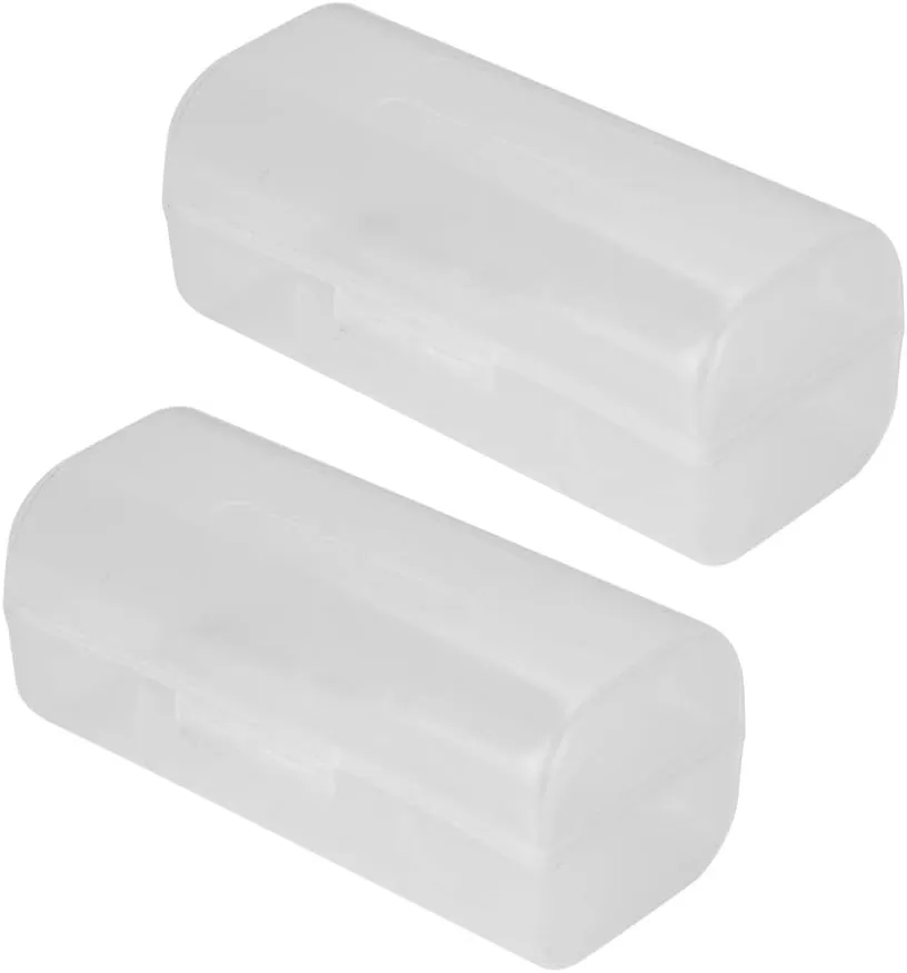 2PCS 26650 Battery Organizer Storage Case, Universal Portable Cover Battery Case Storage Box Waterproof Battery Protective Battery Holder