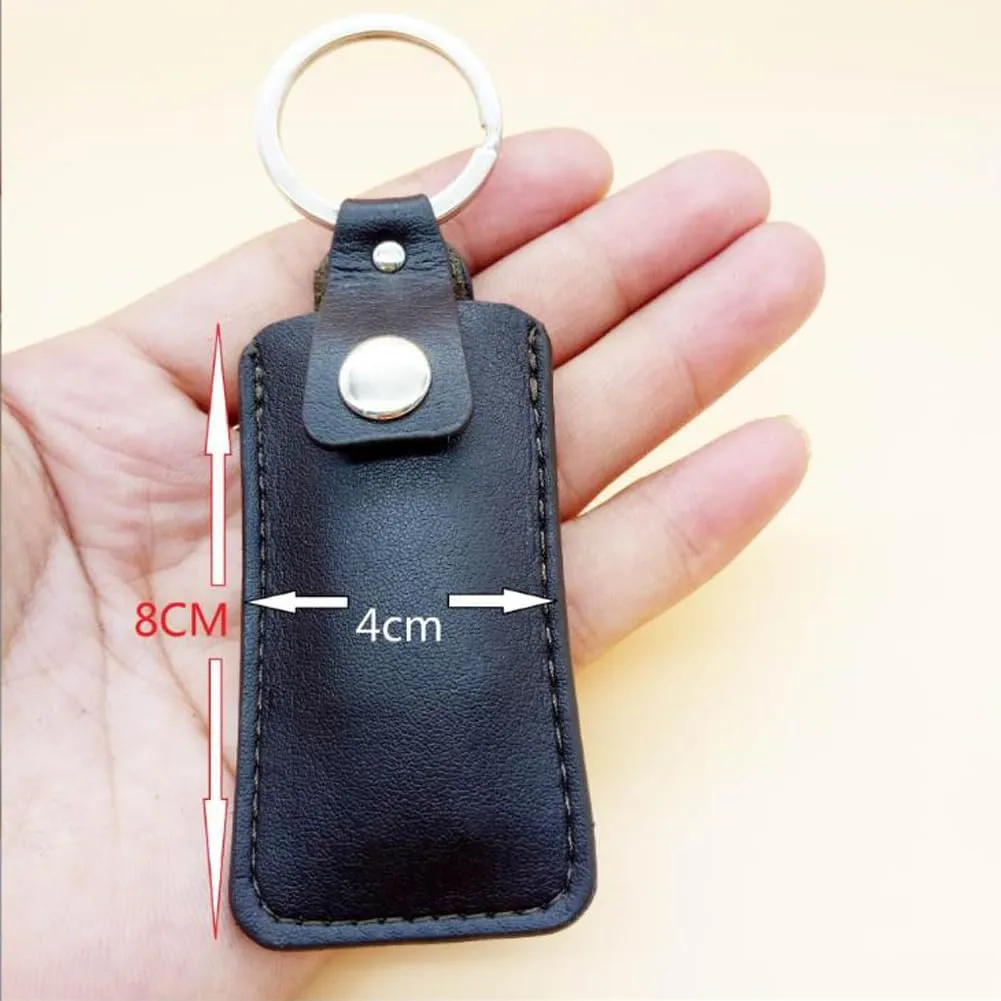 2PCS Dermis USB Storage Case - Leather Cover for USB Flash Drive - Easy Storage (Rectangle)