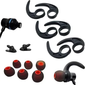 3 Pairs (LMS) Silicone Ear Tips for Beats Flex Beats X Earbuds Tips Replacement Silicone Wingtips Ear Hooks Ear Fins Stabilizer Ear Tips for JayBird X4 X3 etc.3 Pairs (M)