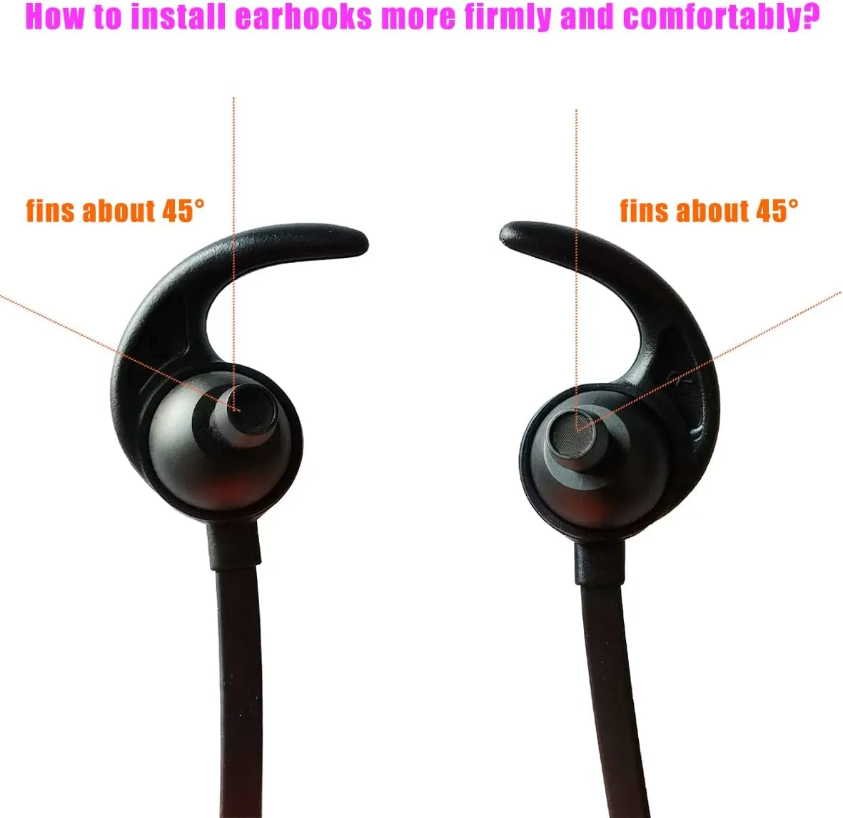 3 Pairs (LMS) Silicone Ear Tips for Beats Flex Beats X Earbuds Tips Replacement Silicone Wingtips Ear Hooks Ear Fins Stabilizer Ear Tips for JayBird X4 X3 etc.3 Pairs (M)