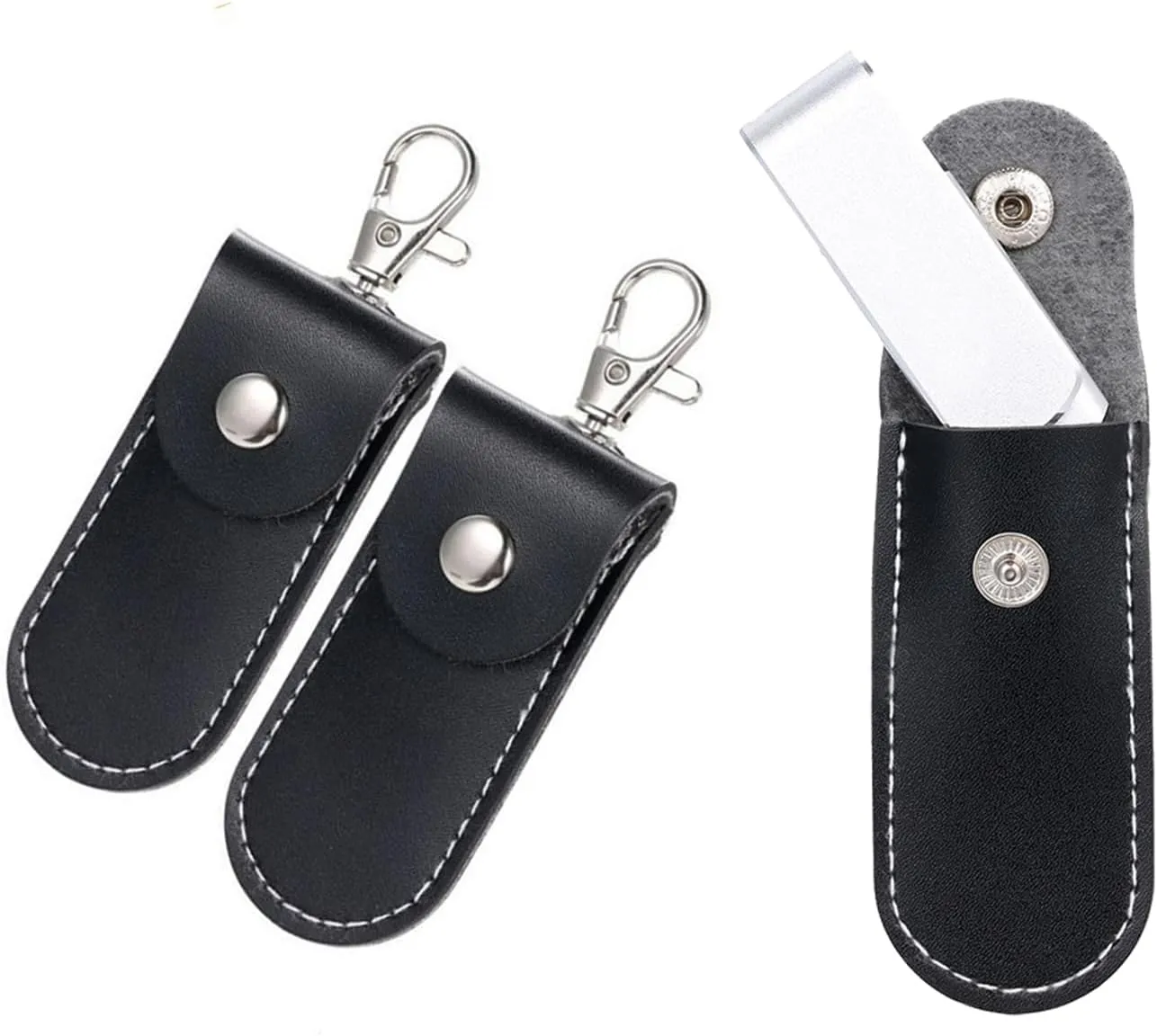 3Pcs Flash Drive Case USB Storage Case USB Flash Drive USB Holder for Protecting Your USB Flash Drive and Easy Storage