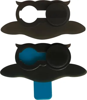 3pcs Owl Webcam Privacy Shutter, Anti-Spy Slider for Laptop & Phones (Black)