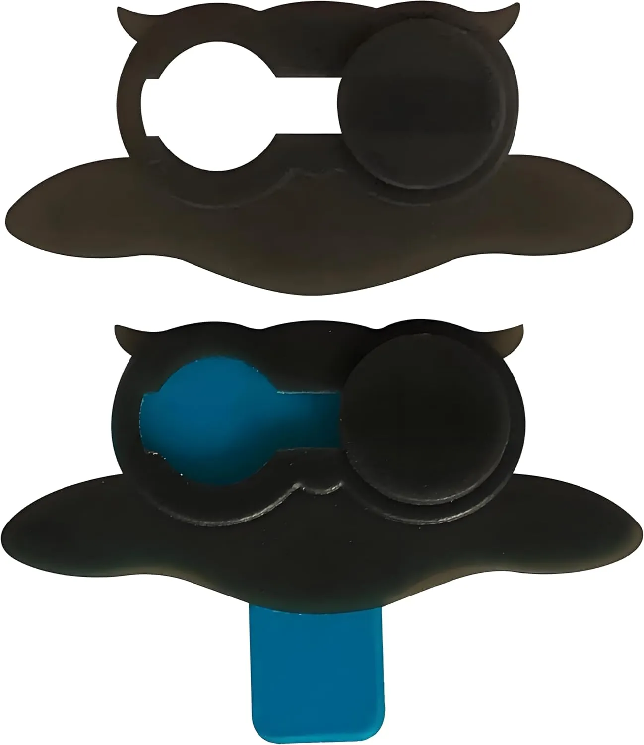 3pcs Owl Webcam Privacy Shutter, Anti-Spy Slider for Laptop & Phones (Black)