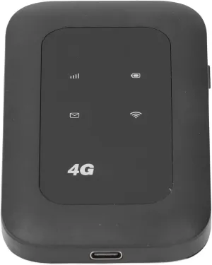 4G LTE Wi Fi Router, High Speed Portable Mobile Hotspot with SIM Card Slot, Supports 10 Users Connection, 150Mbps Download Speed, Ideal for Asia Travel, ABS Material