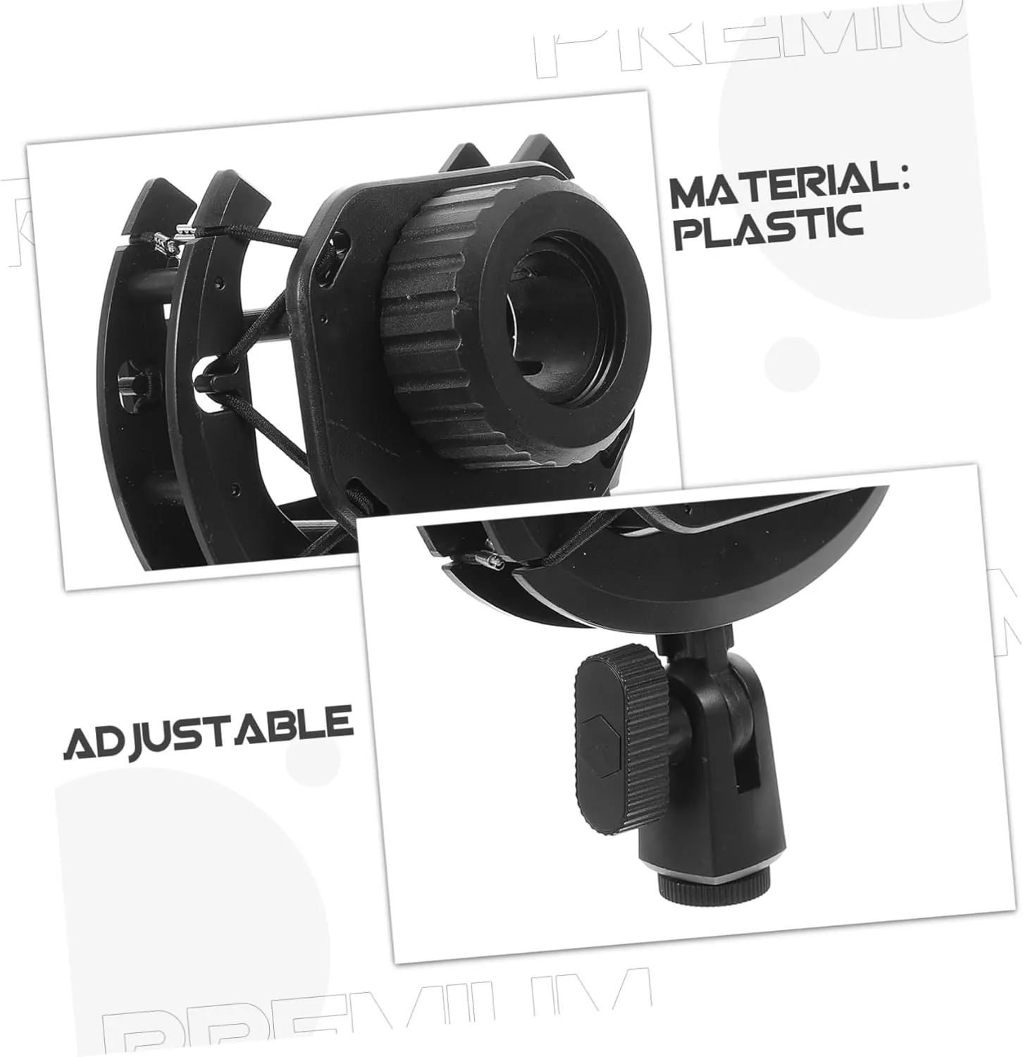 5pcs Mic Shockproof Holder Professional Microphone Shockmount Compact Design for Office Use