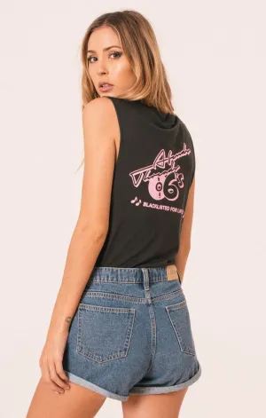 Afends Womens Vinyl - Graphic Bandcut Tee