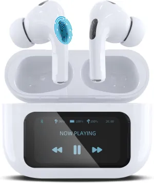 AI Language Translation Earbuds - Real-Time Translator Earbuds with 144 Languages, 8 Offline Language Translation, Two-Way Translation Device for Travel, Business, Learning and More (White)