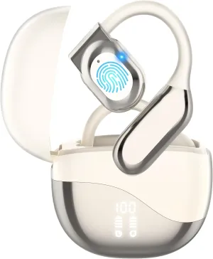 AI Language Translator Earbuds, OWS Real-Time 3-in-1 Translation Earbuds 144 Languages & Accents, Translation Device for Travel Business Learning, White