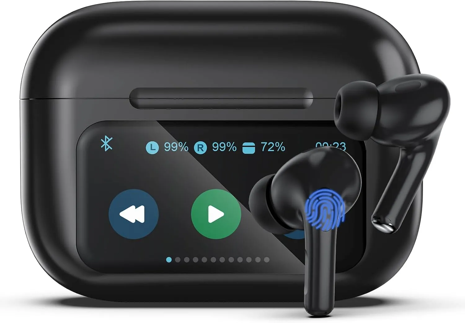AI Language Translator Earbuds,144 Languages Bluetooth Translator Device and Accents 8 Offline Language Translation, Two-Way Auriculares Traductores De Idiomas for Learning/Travel/Business