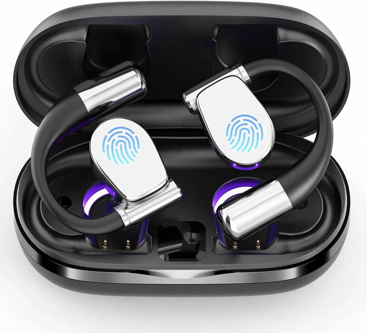 AI OWS Language Translator Earbuds, Real-Time 3-in-1 Translation Earbuds 144 Languages & Accents, Translation Device for Travel Business Learning,Black