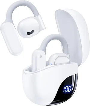 AI Translation Earbuds Real Time 163 Languages 80H Playtime Translator Ear Buds Audifonos Traductores Ingls Espaol Wireless Earphones Bluetooth Headphones for Travel Business Meeting Learning White