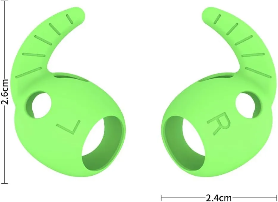 ALXCD Earhooks Compatible with Galaxy Buds 3 Pro Earbuds 2024 New, 5 Pairs M Size Soft Silicone Ear Hooks EarFin, Compatible with Galaxy Buds 3 Pro SM-R630, Black/White/Gray/Blue/Green