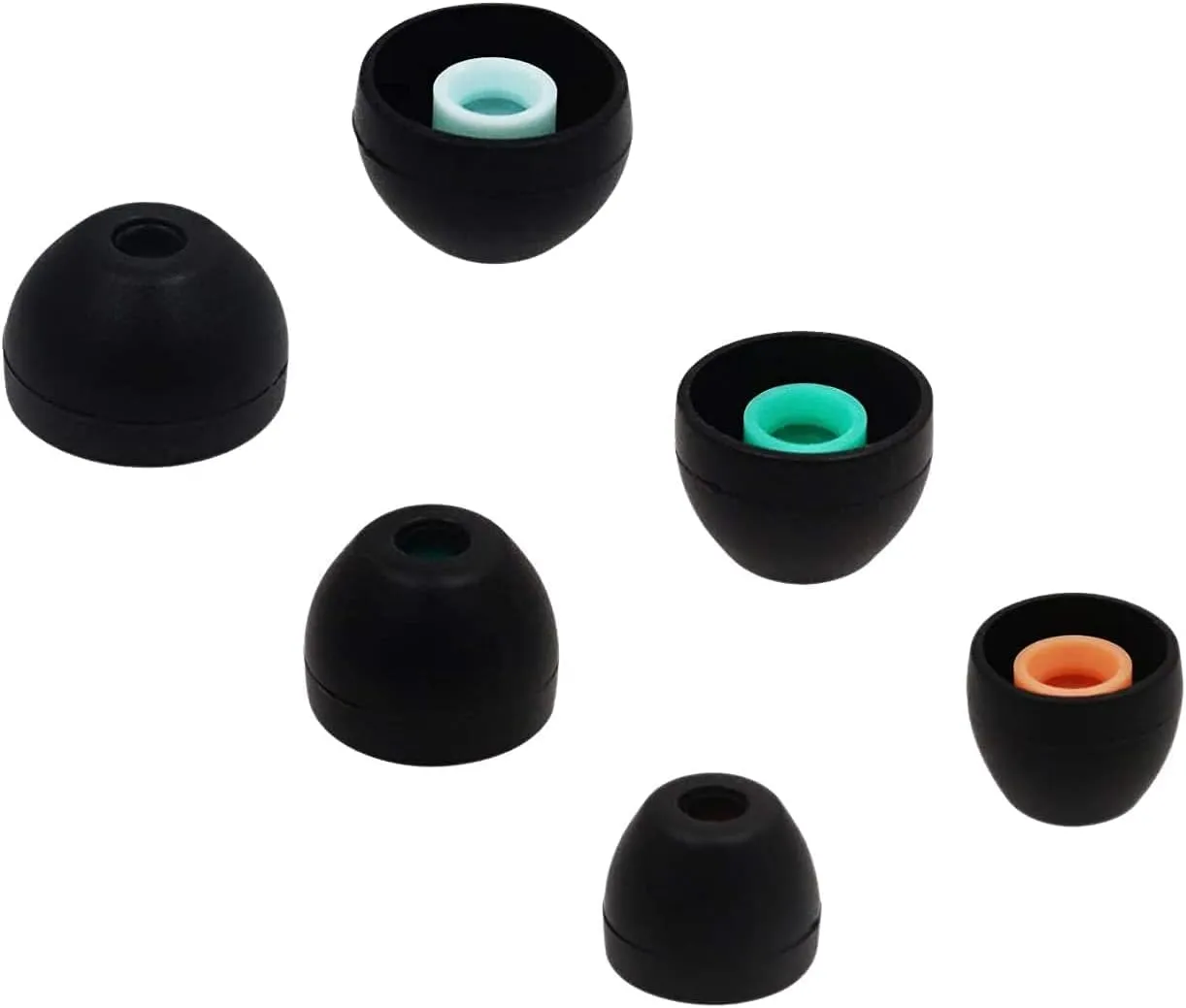 ALXCD Eartips Compatible with Sony LinkBuds S Earbuds WFLS900N/B, S/M/L 3 Sizes 3 Pairs Soft Silicone Ear Tips Earbuds Replacement Tips, Compatible with LinkBuds S, Black sml