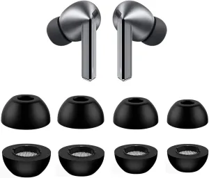 ALXCD Foam Ear Tips Compatible with Galaxy Buds 3 Pro SM-R630N, S/M/L/XL 4 Pairs Soft Memory Foam Earbuds Tips, Compatible with Galaxy Buds 3 Pro SM-630N 4 Pairs SMLXL