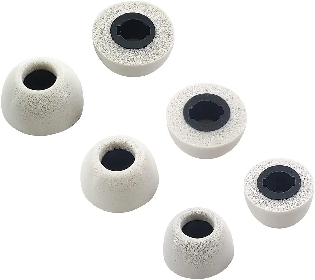 ALXCD Foam Ear Tips Compatible with Sony WF-1000XM4 Earbuds, S/M/L 3 Pairs Soft Memory Foam Ear Tips, Compatible with Sony WF-1000XM4 Headphones XM4, Silver