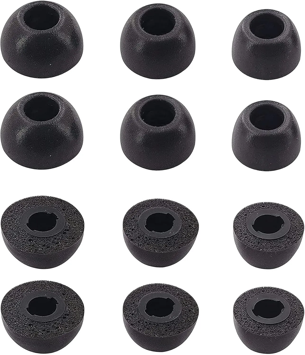 ALXCD Foam Eartips Compatible with Sony WF-1000XM4 Earbuds, S/M/L 6 Pairs Soft Memory Foam Ear Tips Earbuds Tips, Compatible with Sony WF-1000XM4 6 Pairs Black SML