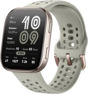 Amazfit Bip 6 Smart Watch 46mm, 14 Day Battery, 1.97" AMOLED Display, GPS & Free Maps, AI, Bluetooth Call & Text, Health, Fitness & Sleep Tracker, 140  Workout Modes, 5 ATM Water-Resistance, Stone