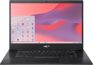 ASUS Chromebook CX1, 15.6" Full HD NanoEdge Display, Intel Celeron N3350 Processor, 64GB eMMC Storage, 4GB RAM, Spill-Resistant Keyboard, Chrome OS, Mineral Gray, CX1500CNA-WS44F, Refurbished