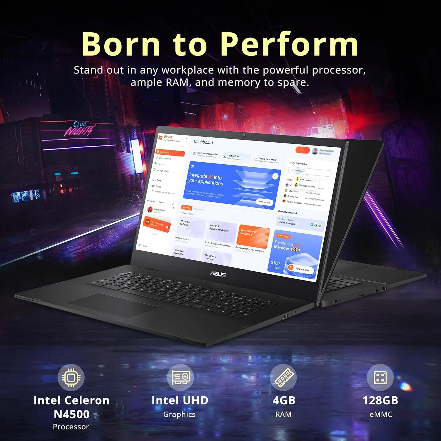 ASUS Chromebook CX1700 17.3" FHD Laptop, Intel Celeron N4500 Processor, 4GB RAM, 128GB eMMC Flash Memory, Intel UHD Graphics, 720P Webcam, Wi-Fi 6, Bluetooth, Chrome OS, Gray (Renewed)