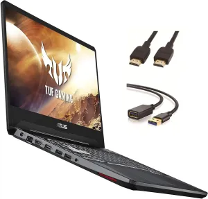 ASUS TUF Gaming Laptop, 15.6 IPS Full HD, AMD Quad-Core Ryzen 7 3750H, Nvidia GeForce GTX 1650, RGB Backlit Keyboard, Webcam, BT, Windows 10   CUE Accessories (32GB DDR4, 2TB SSD)