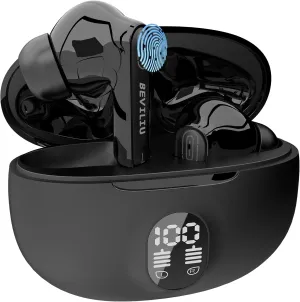 Beviliu Translation Earbuds Real Time, 144 Languages 4 Modes Translate Headphones, 3-in-1 Ai Translator Device for iOS&Android Wireless 5.4 Y113S (Black)