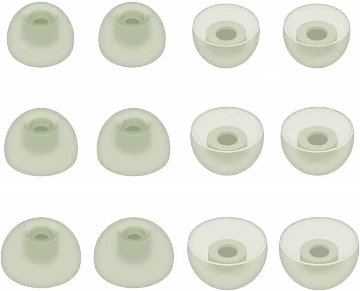 BLUEWALL Eartips Compatible with Galaxy Buds 2 Earbuds SM-R177, Fit in Case Earbuds Tips Soft Silicone Replacement Ear Tips Compatible with Galaxy Buds 2 SM-R177, 6 Pairs Olive