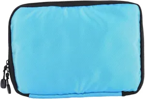 Cable Organizer Travel, Electronic Organizer Bag Nylon Soft With Inner Bag Mesh Pockets, Travel Cord Organizer For Office Travelling Use (Blue)