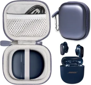 CaseSack Case for New Bose QuietComfort Ultra Wireless Noise Cancelling Earbuds, Bose QuietComfort Earbuds II Wireless Noise Cancelling in-Ear Headphones (Midnight Blue)