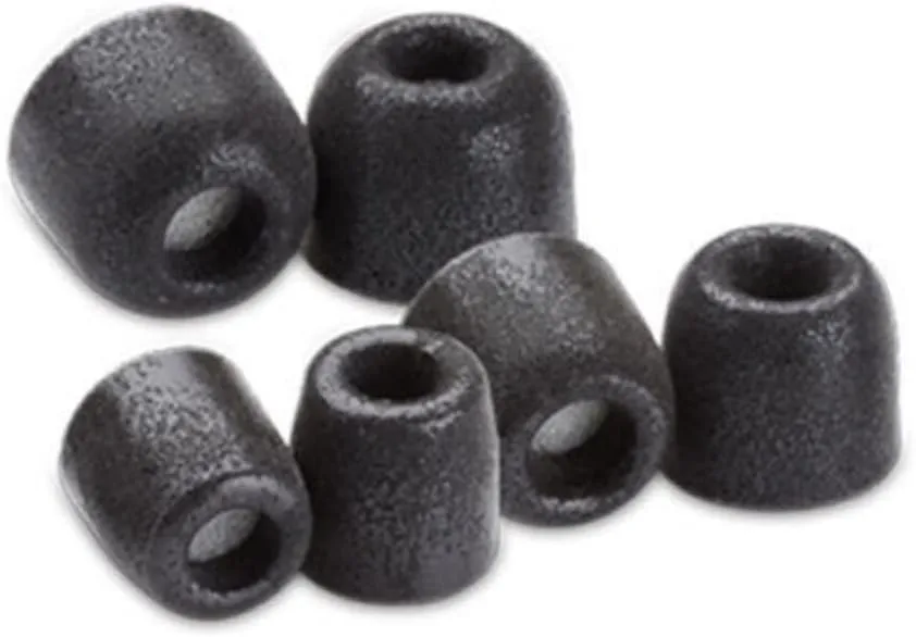 Comply 200 Core Series | Memory Foam Replacement IEM Ear Tips for Sennheiser, Bang Olufsen, Sony & More | Superior Noise Isolation, Ultimate Comfort, Secure Fit | TechDefender, Black (S/M/L) (3 Pairs)