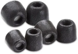 Comply 200 Core Series | Memory Foam Replacement IEM Ear Tips for Sennheiser, Bang Olufsen, Sony & More | Superior Noise Isolation, Ultimate Comfort, Secure Fit | TechDefender, Black (S/M/L) (3 Pairs)