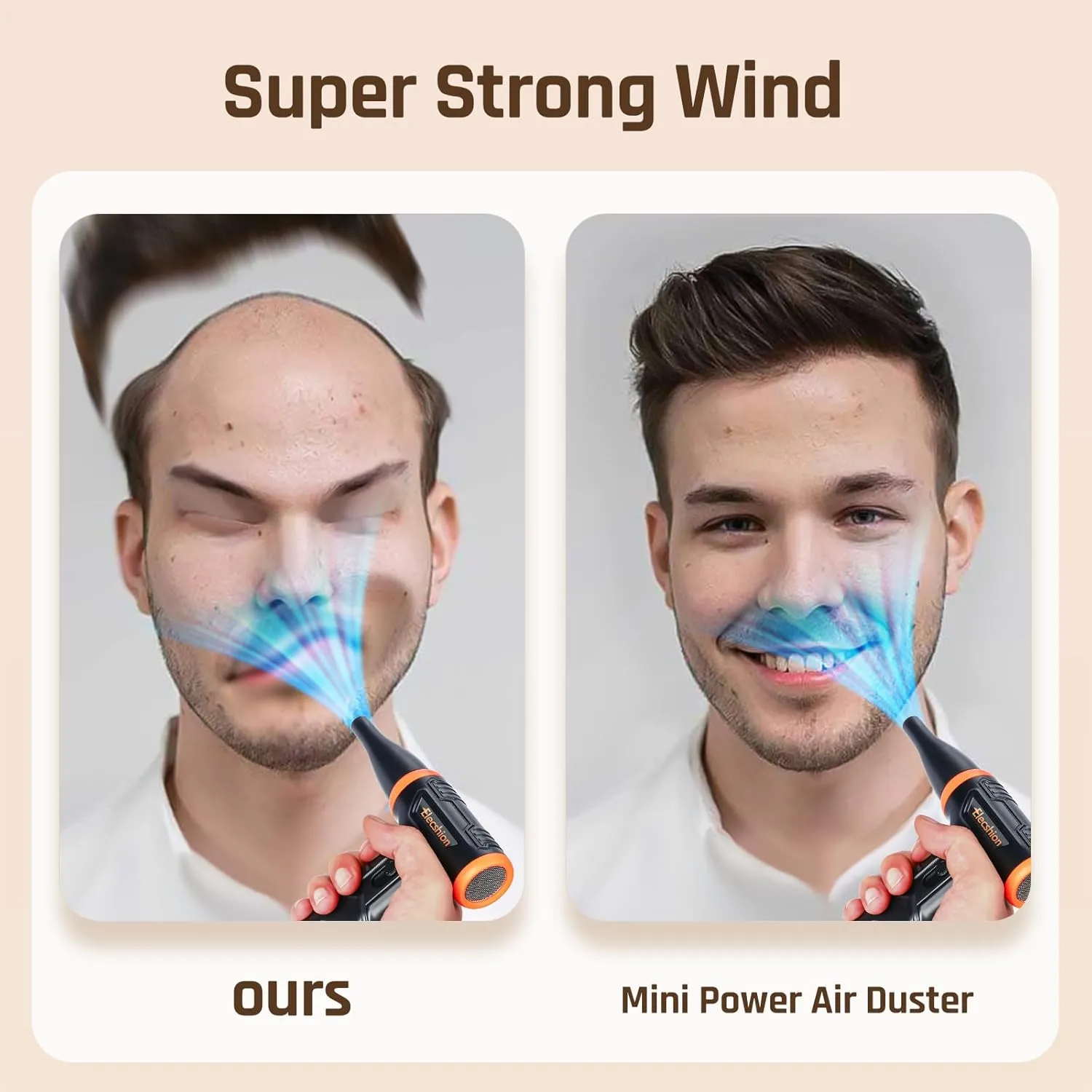 Compressed Air - Electric Air Duster, 50 mph Wind Variable Speed Canned Air for PC/Computer/Blaster/Electronics/Home Cleaning, 110000RPM Air Blower to Spray Air Can Dust Off Keyboard Cleaner