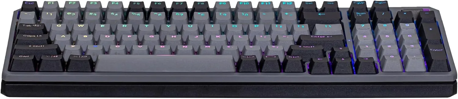 Cooler Master MK770 Wireless Mechanical RGB Gaming Keyboard, Kailh Box V2 Soft Click White Switches, Gasket Structure, Hot-Swappable, Bluetooth|2.4GHz, Tactile 3-Way Dial, QWERTY (MK-770-GKKW1-US)