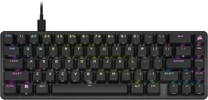 Corsair K65 PRO Mini RGB 65% Optical-Mechanical Wired Gaming Keyboard - OPX Switches - PBT Double-Shot Keycaps - iCUE Compatible - QWERTY NA Layout - Black