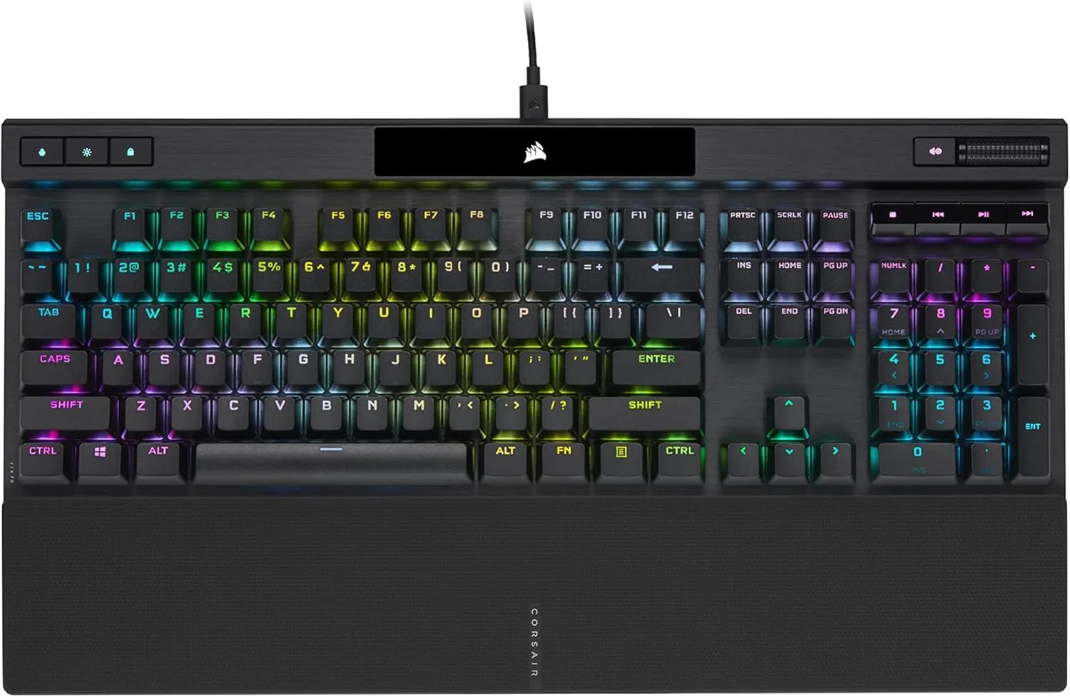 Corsair K70 RGB PRO Mechanical Wired Gaming Keyboard  Cherry MX Brown Tactile Switches  8,000hz Hyper-Polling  PBT Double-Shot Keycaps  iCUE Compatible  PC, Mac, Xbox  QWERTY NA  Black