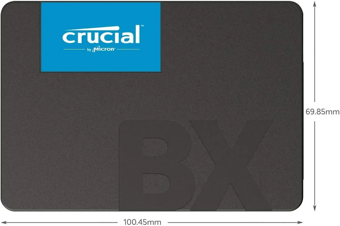 Crucial BX500 2TB 3D NAND SATA 2.5-Inch Internal SSD, up to 540MB/s - CT2000BX500SSD1, Solid State Hard Drive