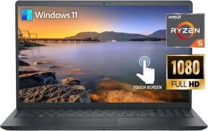 Dell Inspiron 15 3535 15.6" Touch Screen FHD Business Laptop, AMD Ryzen 5 7530U Processor (Beats i7-1165G7) 16GB RAM 512GB PCIe SSD USB-C,WI-FI, Bluetooth, HDMI, Win11 Carbon Black (Renewed)