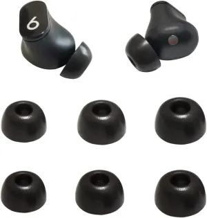 Ear Tips for Beats Studio Buds Memory Foam Tips for Beats Earbuds Replacement for Beats Tips Fit in Charging Case Earbuds Cover Black
