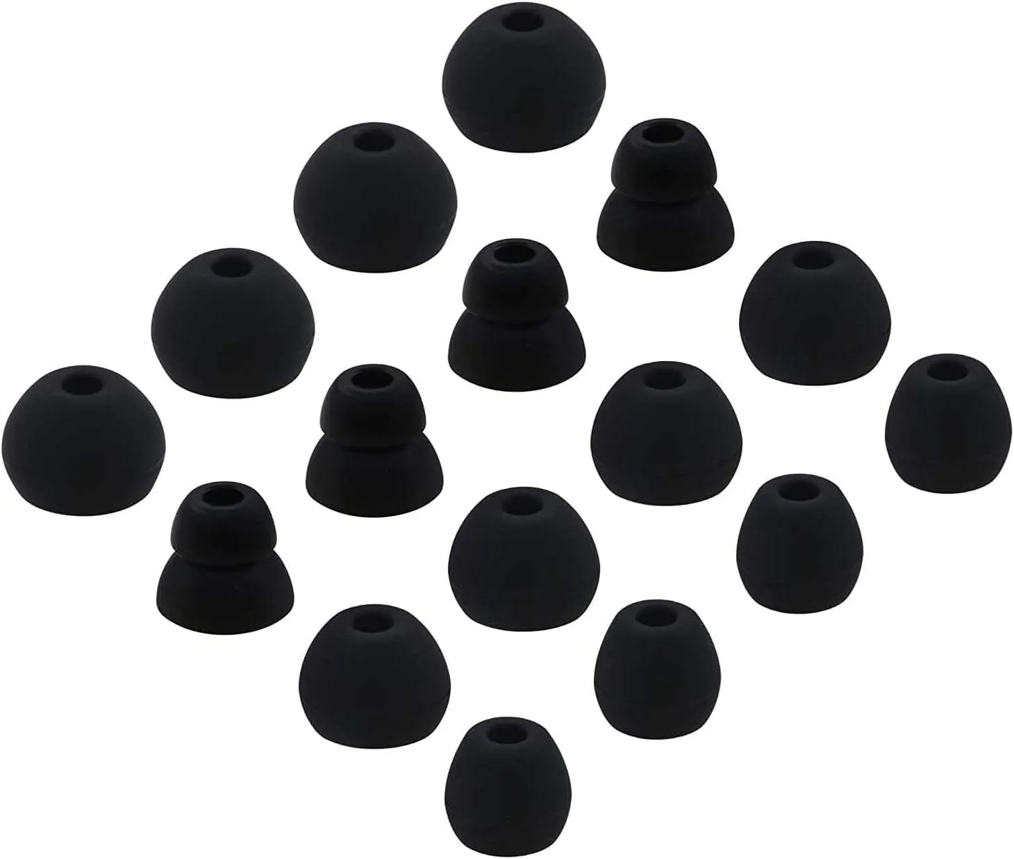 Eartips Compatible with Beats Flex Earbuds, S/M/L/D Sizes 12 Pairs Soft Silicone Replacement Tips Earbuds Eartips Compatible with Beats Flex, Black 24