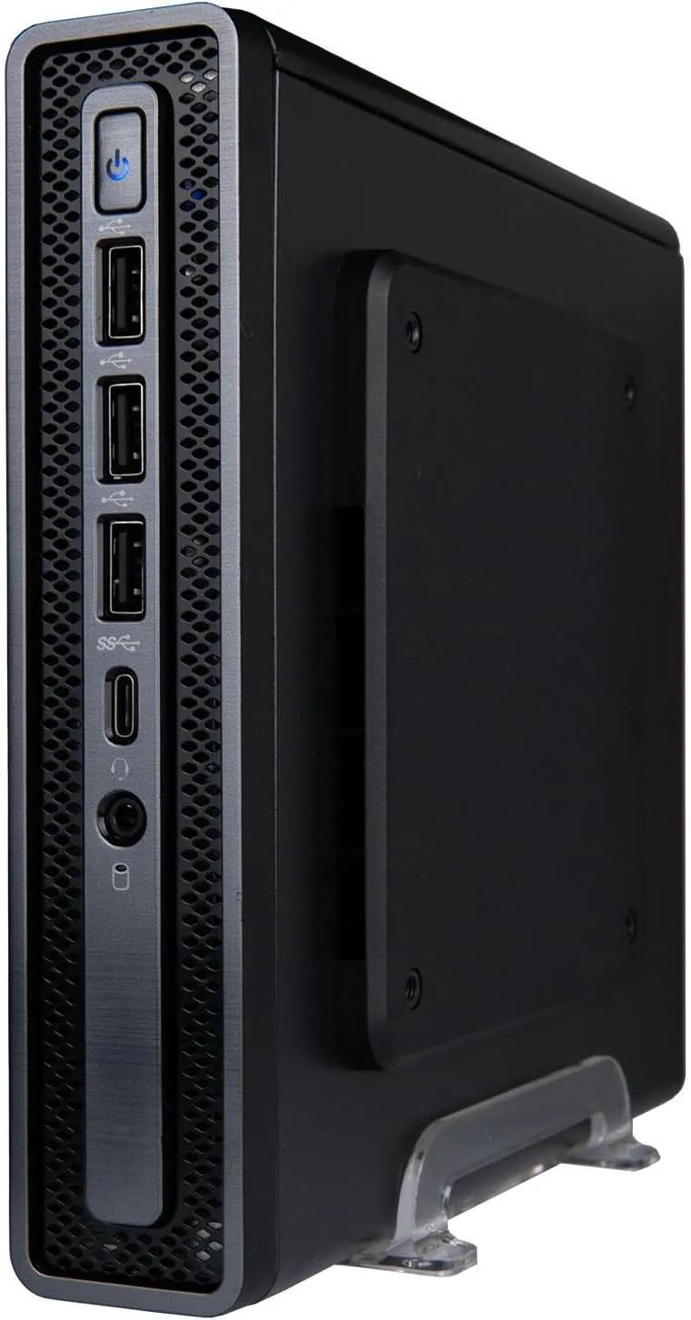 Envision M1 Mini Desktop (3.4GHz CPU (Beats i5-1035G1), 16GB RAM, 512GB SSD, H610T mobo, WiFi 6, Windows 11 Pro, Type-C, VESA Mount - Small 1L Business Micro Computer w/Accessories