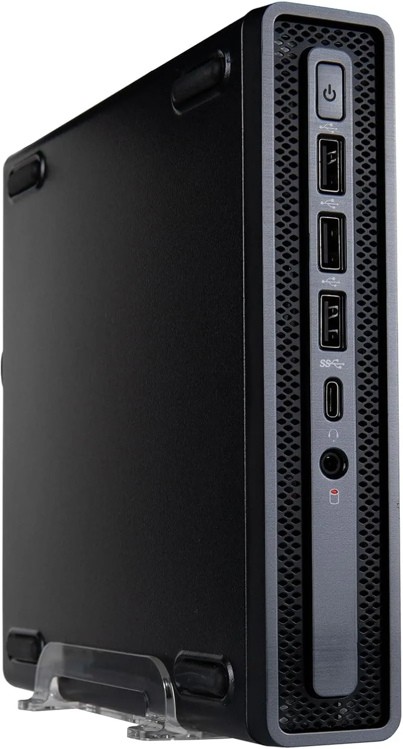 Envision M1 Mini Desktop (3.4GHz CPU (Beats i5-1035G1), 16GB RAM, 512GB SSD, H610T mobo, WiFi 6, Windows 11 Pro, Type-C, VESA Mount - Small 1L Business Micro Computer w/Accessories