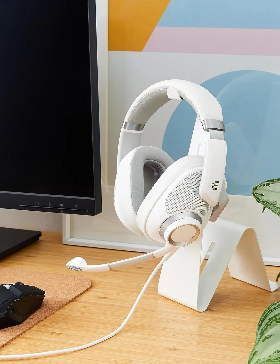 EPOS H6Pro - Open Acoustic Gaming Headset with Mic - Lightweight & Comfortable Design - Xbox, PS4, PS5 & PC Headset (White)