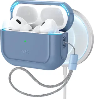 ESR for AirPods Pro 2 Case (HaloLock), Compatible with Airpods Pro Case 2nd / 1st Generation (2023/2022/2019), Compatible with MagSafe, Full Drop Protection Cover with Lanyard, Blue