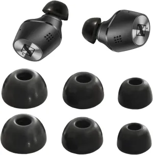 Foam Ear Tips for Sennheiser Momentum True Wireless2 Replacement Tips Sennheiser Earbuds Momentum CX400BT CX True Wireless Fit Case 3 Pairs LMS Black