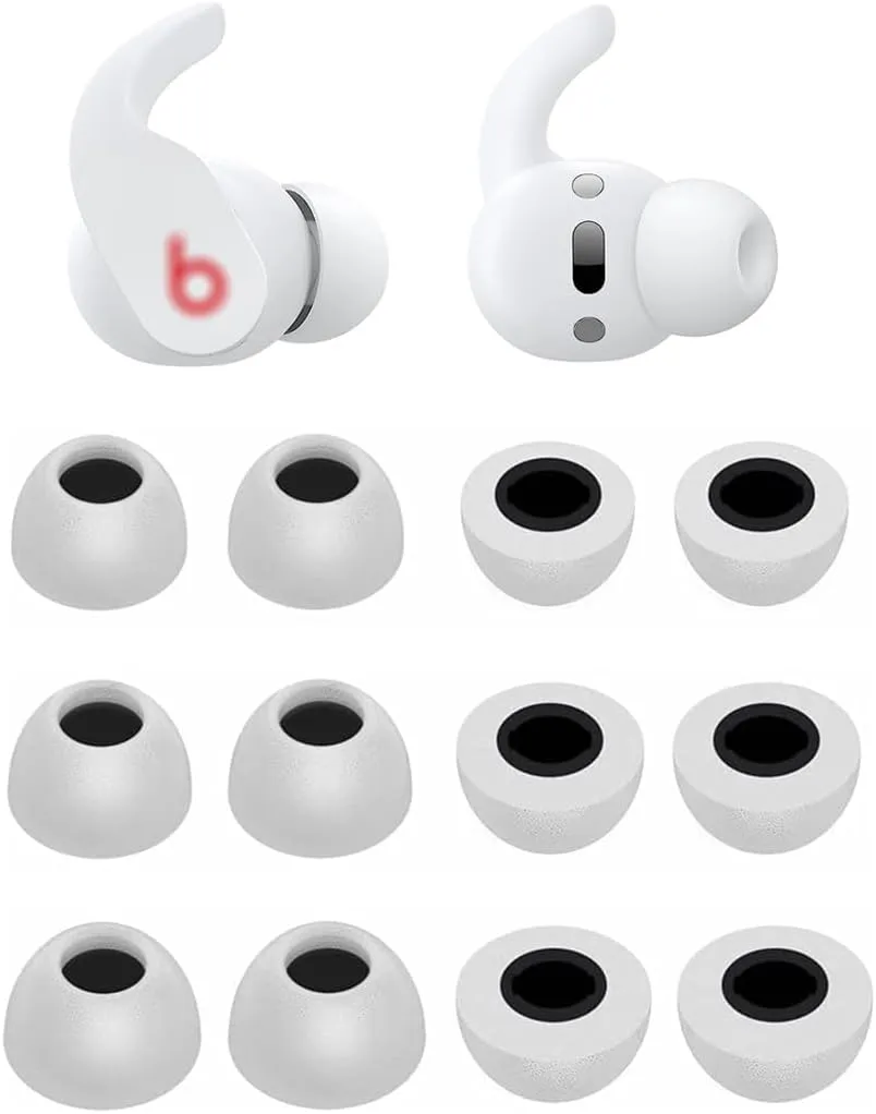 Foam Eartips Compatible with Beats Fit Pro Earbuds & Studio Buds, S/M/L Sizes 6 Pairs Soft Memory Foam Replacement Tips Earbuds Eartips Compatible with Beats Studio Buds & Fit Pro, Gray 12