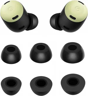 Foam Eartips Compatible with Pixel Buds Pro Earbuds, 3 Pairs S/M/L Sizes Soft Memory Foam Ear Tips Foam Tips Eartips Earbuds Tips Compatible with Pixel Buds Pro, Black sml
