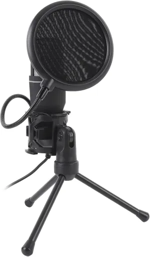 Gaming USB Microphone RGB Light Desktop Wired Condenser PC Mic for Streaming Podcast Studio