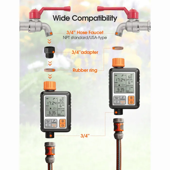 Garden Water Sprinkler Irrigation Hose Timer Controller