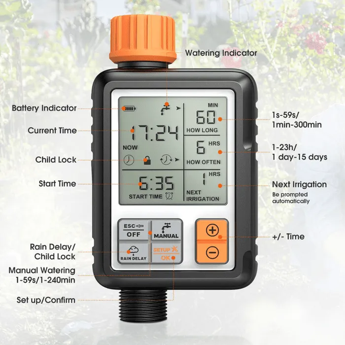 Garden Water Sprinkler Irrigation Hose Timer Controller